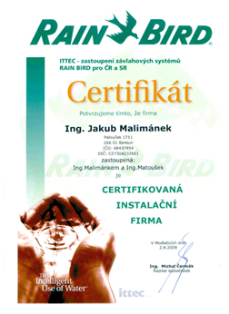 CERTIFIKOVANÁ INSTALAČNÍ FIRMA